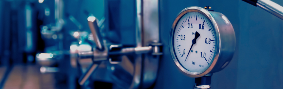 Boiler pressure vessel close up