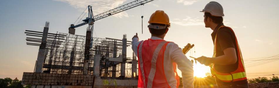 engineers working on a construction site